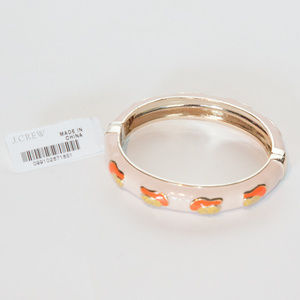 J. Crew Pink Enamel Sea Shell Bracelet NWT